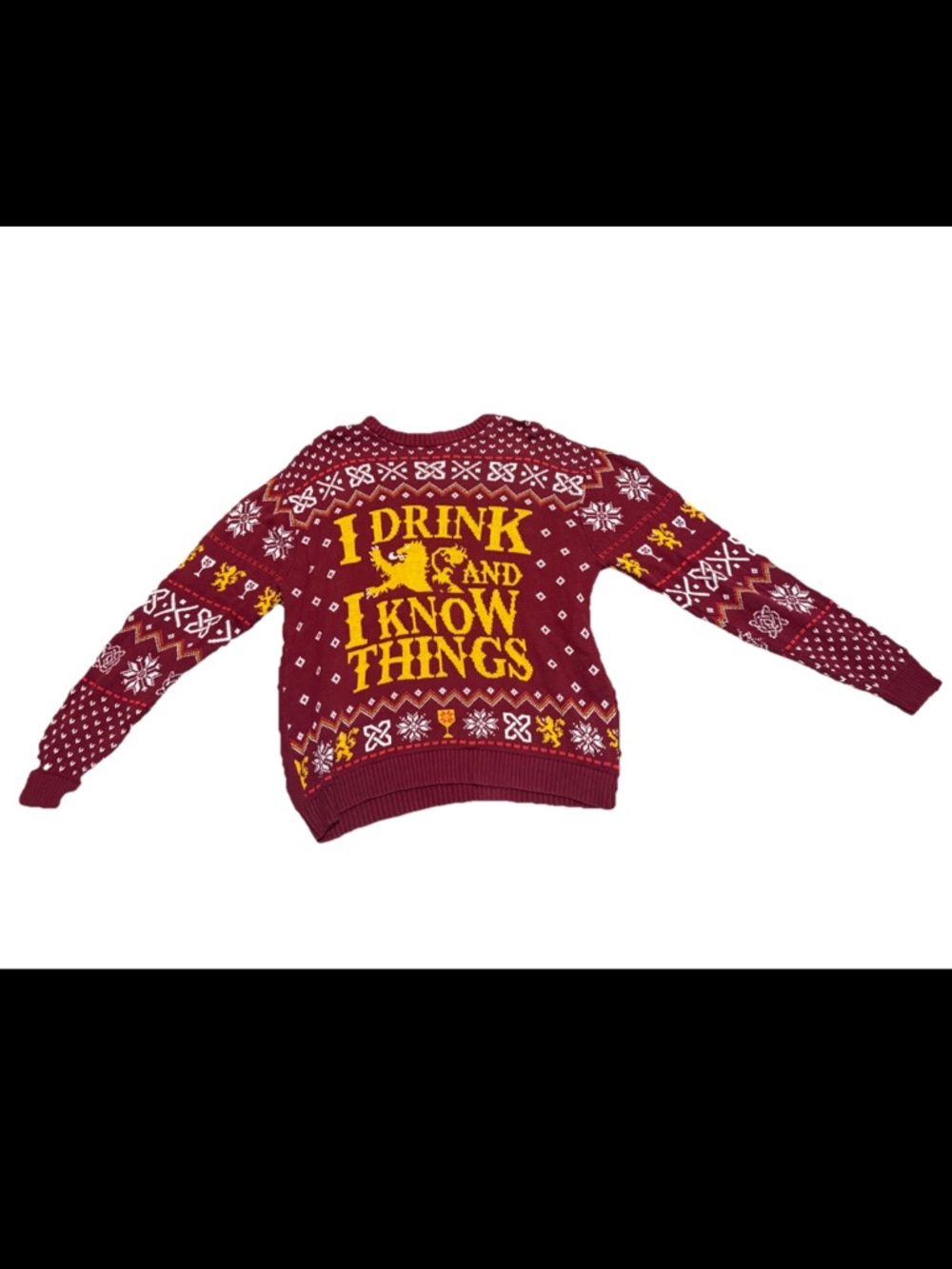 Game of Thrones Sweater Lannister Merch